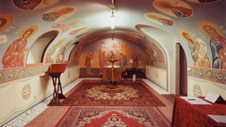 Innenansicht der Orthodoxen Kirche zum heiligen Kreuz