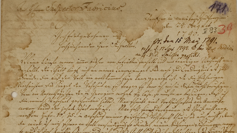 Brief von Johann Ernst Bergmann