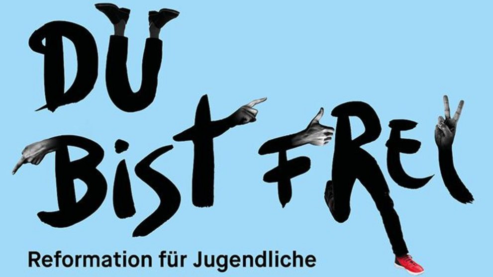 Graphic of the annual exhibition 2017 »Du bist frei. Reformation für Jugendliche«