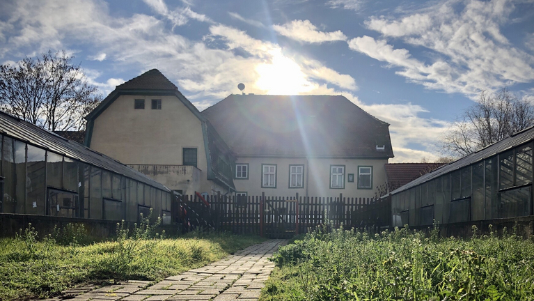 Blick auf das Stiftsgut in Stichelsdorf