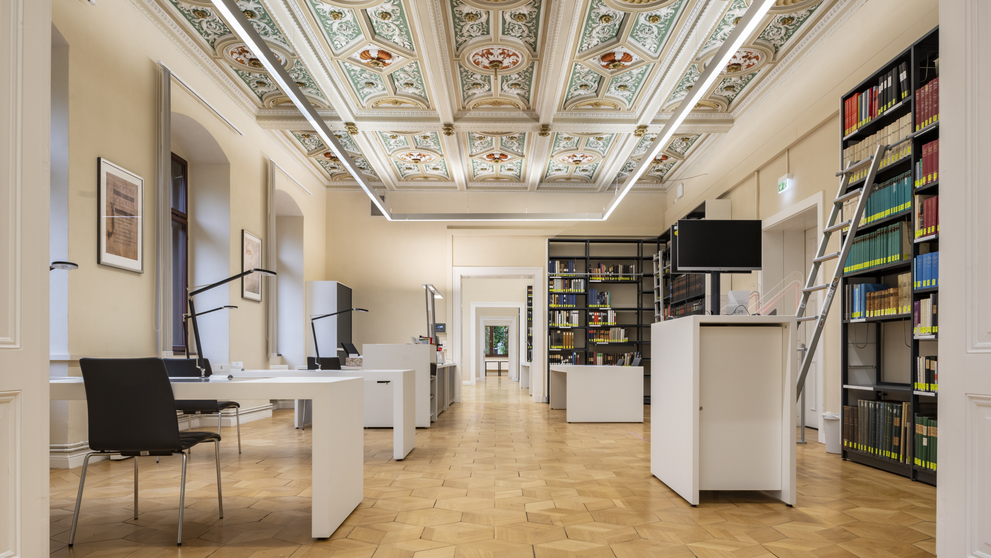 Reading room of the University and State Library of Saxony-Anhalt