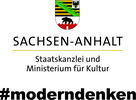 Logo: Sachsen-Anhalt Staatkanzlei und Ministerium für Kultur (#moderndenken))